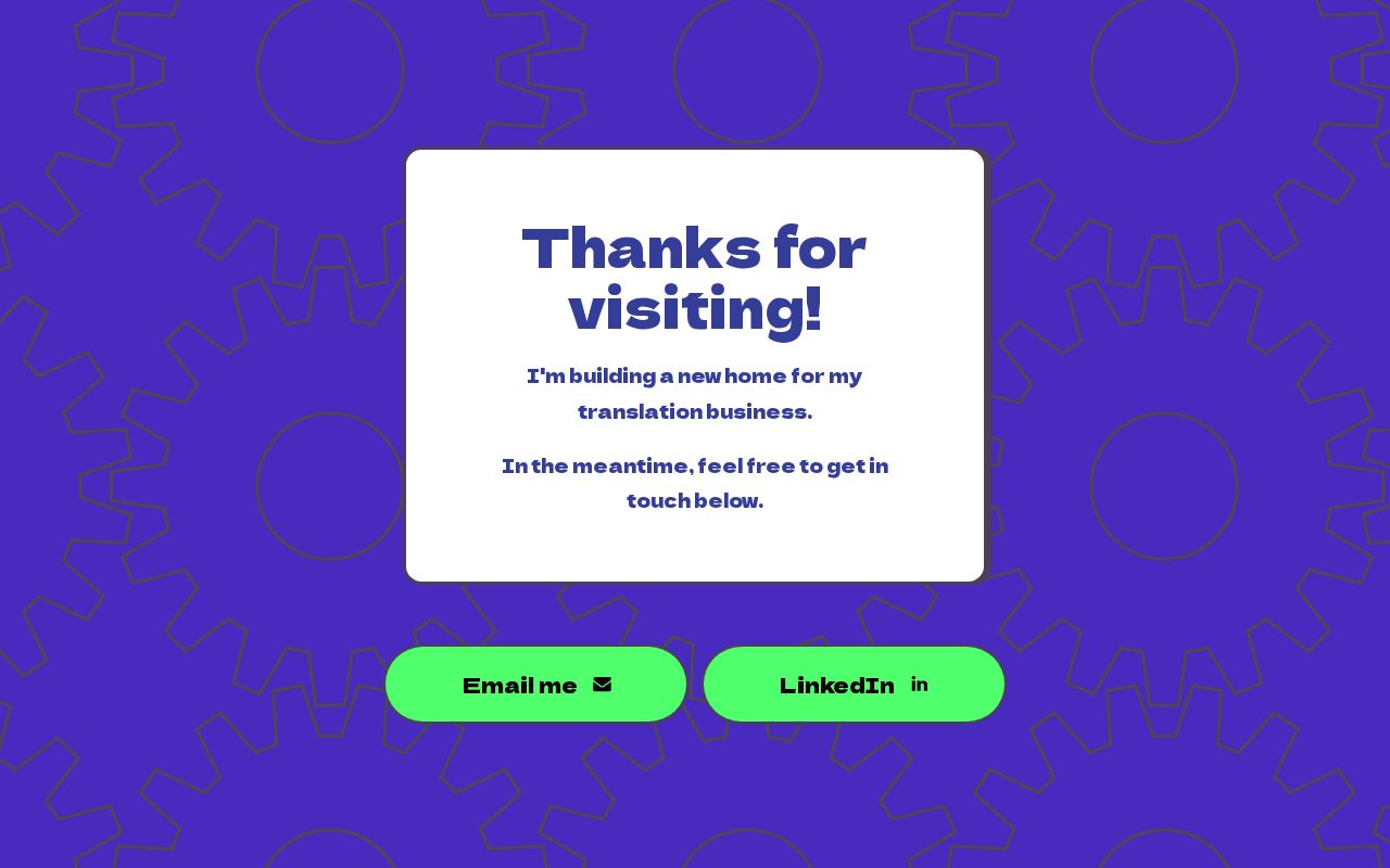 Temporary page – full site under construction
